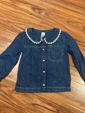 NWT oshkosh jean long sleeve girls shirt size 3 3t